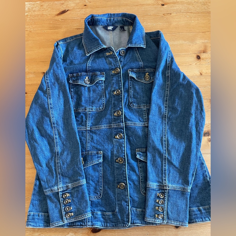 Lands' End Classic Blue Jean Jacket